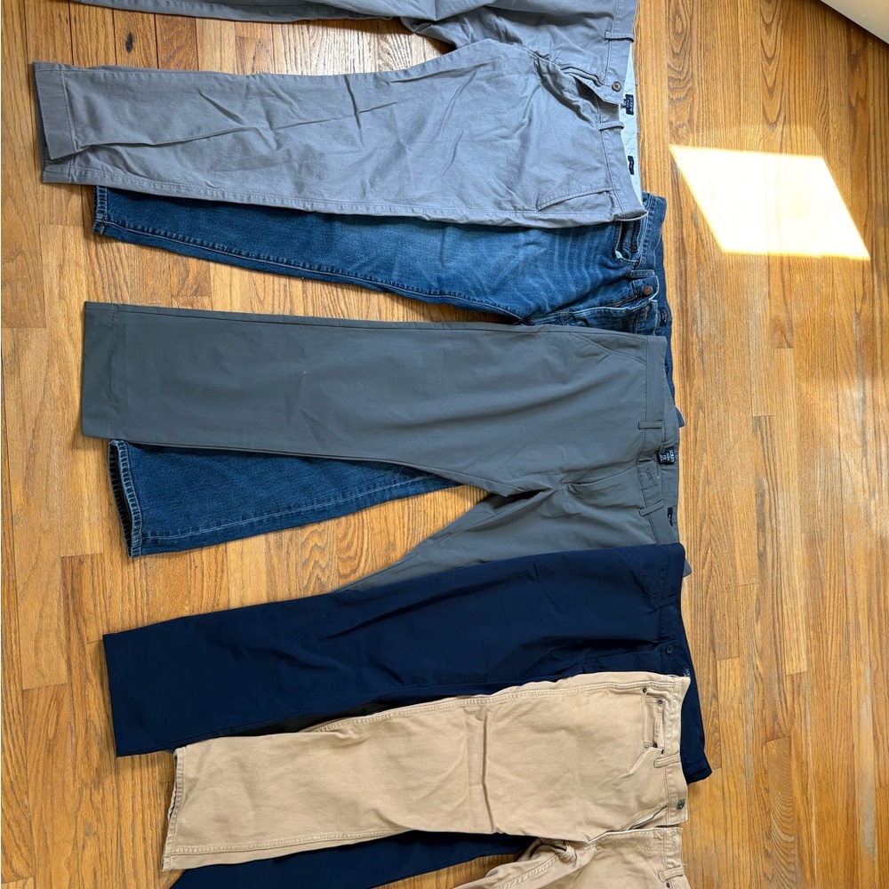 J. Crew Men's Chinos & Khakis in Gray, Blue, and Tan